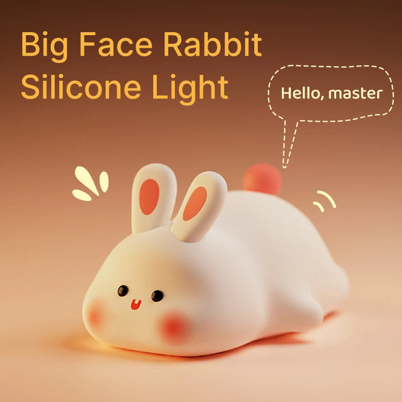 Rechargeable Cute Rabbit Touch Lamp