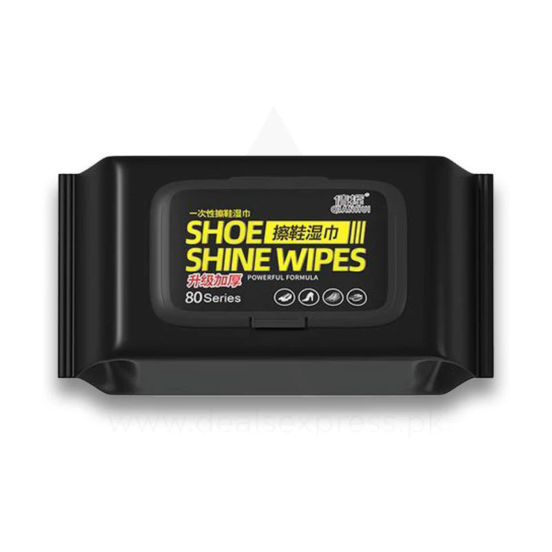 Disposable Shoe Cleaning & Shine Wipes Pack of 2 – Instant Shoe Cleaner for Leather, Sneakers & Sports Shoes.