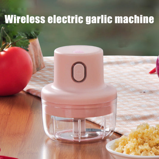 Mini Wireless Electric Food Chopper 250ml – USB Rechargeable Garlic & Vegetable Grinder.